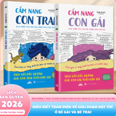 Sách - Combo 2 Quyển: Cẩm Nang Con Trai & Cẩm Nang Con Gái - Sách Gối Đầu Giường Cho Con Trai, Con G